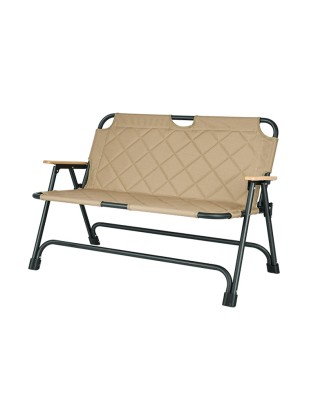 Outdoor camping double folding chair